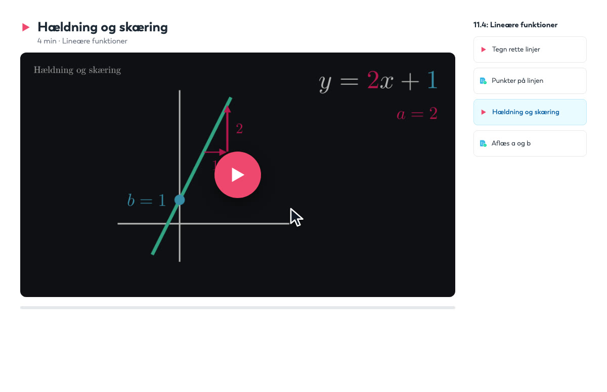 MatematikTutor: videoer, opgaver med feedback, der tilpasser sig dig, en personlig tutor og beståelsesgaranti